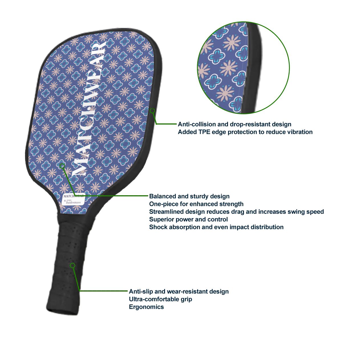 Pickleball Paddle MWFLD002