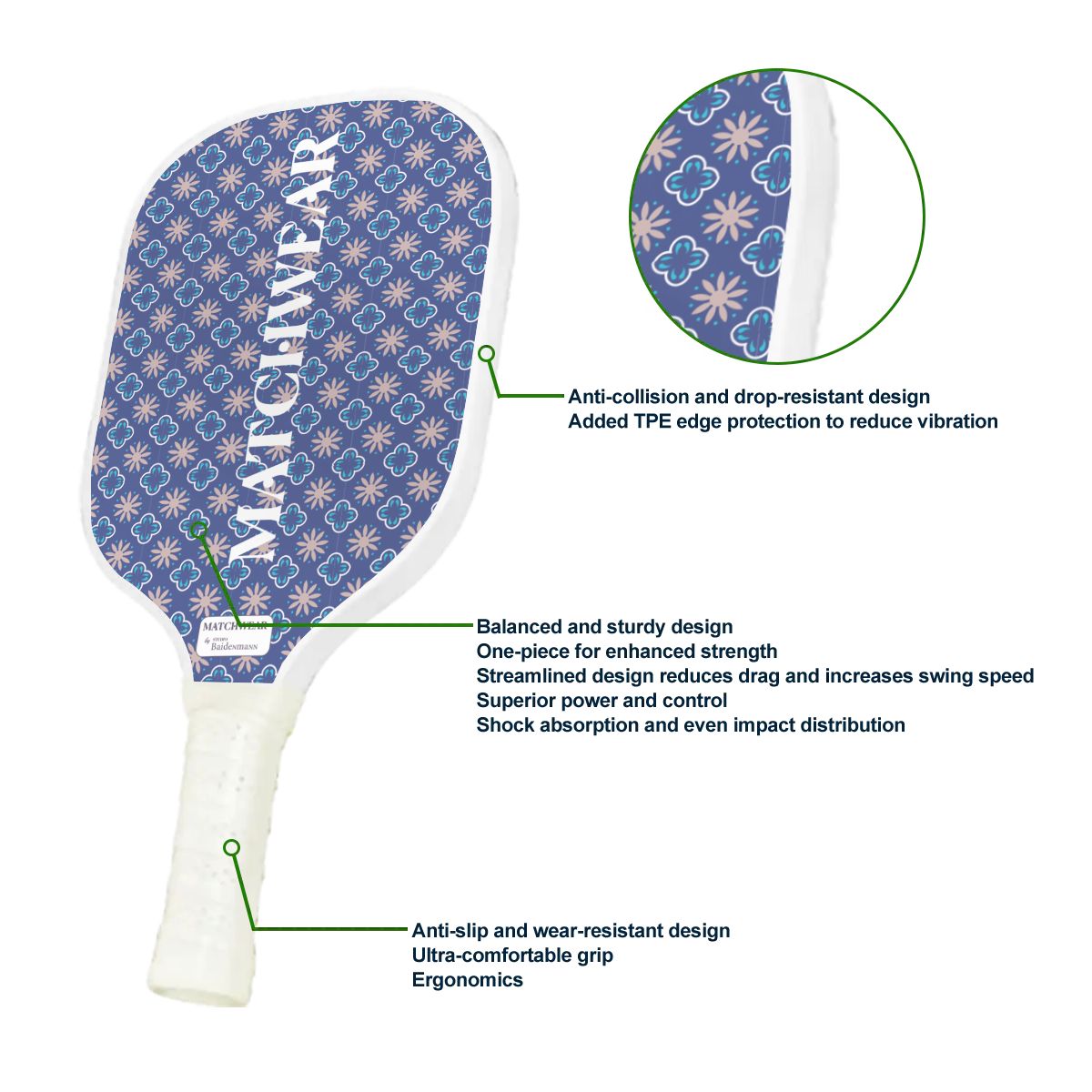 Pickleball Paddle MWFLD002