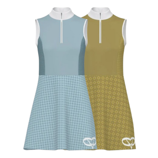 Pickle zipdress Olive&Blue