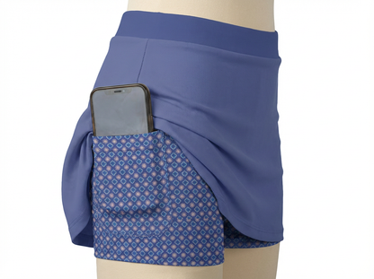 Pickleball Court skort blue